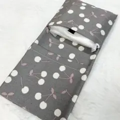 サニタリーケース さくらんぼ チェリー ダークグレー 北欧風 S8448