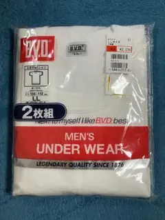 未使用品☆LLサイズ☆2枚組☆BVD 丸首半袖Tシャツ　綿100パーセント