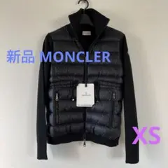 【新品】MONCLER モンクレール ハイブリッドダウンニット ブラック XS