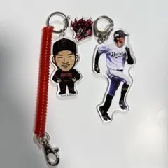 オリックス　佐野皓大　アクリルチャームとゴム付きキーホルダー　セット