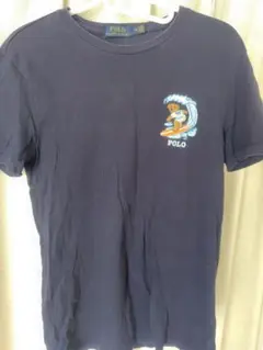 Polo Ralph Lauren サーフィン クマ Tシャツ XS ネイビー