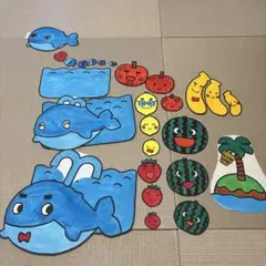海の生き物と果物の教育用セット