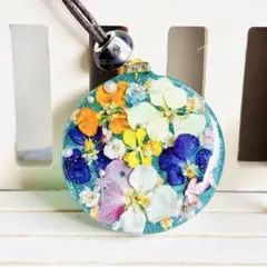 No.3006★ハンドメイド★新作♡フラワーレジンネックレス