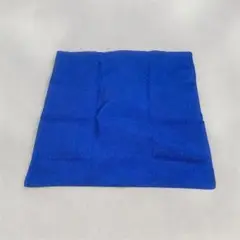 青色 テキスタイル クッションカバー　49.5×49.5㎝