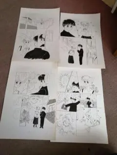 ‼️少女漫画 原画　素人漫画　ハンドメイド　趣味　10 枚‼️新25-34