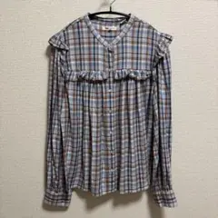 Levi's リーバイス ロングスリーブブラウス ブラウンチェック Mサイズ