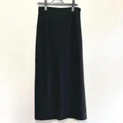 【美品】PLST ラメジャージーナロースカートタイトロングスカート 黒　Mサイズ