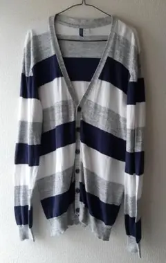H&M　ボーダーカーディガン