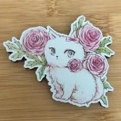 はるのねこびより バラマグネット　水彩イラスト ナギノユカオリジナルデザイン