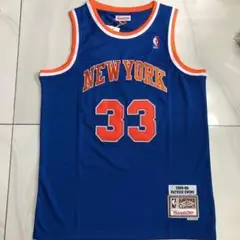 NEW YORK PATRICK EWING 33 青いジャージーです