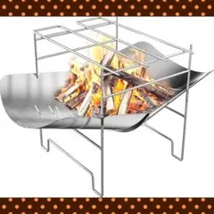❤焚き火台の高さを2段階に調整OK❣使い勝手&利便性抜群♪❤本格的BBQコンロ
