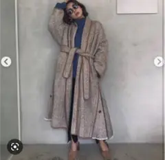 OVER 2WAY HERRING BONE COAT