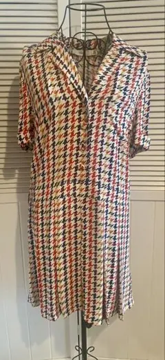 即購入歓迎！⭐︎COACH⭐︎美品⭐︎千鳥格子半袖ワンピース