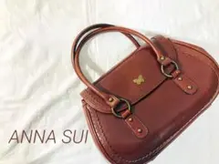 ANNA SUI アナスイハンドバッグレザーブラウン本革アンティーク