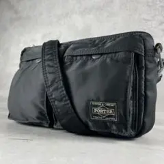 ポーター PORTER ショルダーバッグ タンカー 黒 ナイロン ブラック