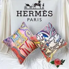 （⭐️⭐️⭐️⭐️様）新品未使用品　HERMES クッション2個 楽天市場】エルメス クッション（インテリア・寝具・収納）の通販