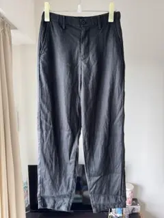 無印良品 紳士 紳士　ヘンプ混ツイルタックストレートパンツ