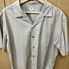 UNIQLO オープンカラーシャツ ベージュ Lサイズ