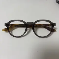 JINS ラウンドフレーム メガネ 度なし
