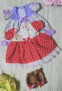 メル・ソラン・レミンちゃんワンピースドレス＆くつセットNo.827