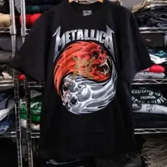 ラスト1枚 メタリカ 両面プリント バンドＴシャツ L