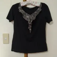 COMME CA ISM ブラック Tシャツ M