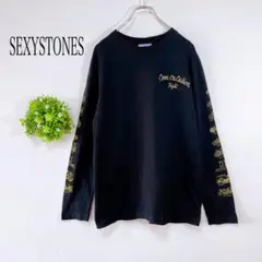 SEXYSTONES【Ｍ】長袖カットソー ロンt バックプリント　袖デザイン