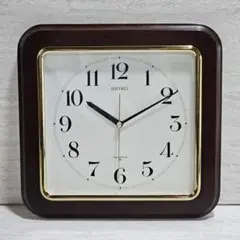 SEIKO クォーツ壁掛け時計 ブラウン 約30cm