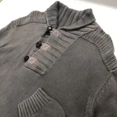 【美品】GAP ニットセーター フェードグレー メンズL