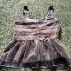 MAISON SPECIAL チュールキャミソール S グレー系