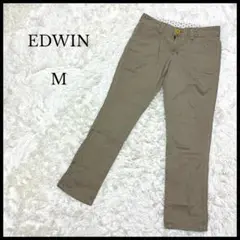 【EDWIN】エドウィン チノパン M カーキ カジュアル レディース 綿100