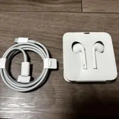 未使用　Apple 純正　Lightningケーブルとイヤフォンセット