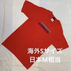 美品｜USA製｜レッドグラフィックTシャツ｜半袖トップス｜SサイズM相当