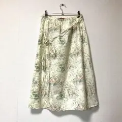 スーパーハッカ　花柄　スカート　コットン100% ガーリー