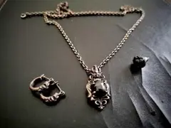 オリジナル新品シルバーアクセサリーセット販売ブラックスター　シルバー925
