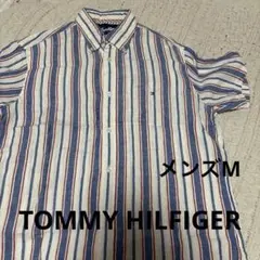 【送料込】TOMMY HILFIGER 半袖シャツ M メンズ アメカジ