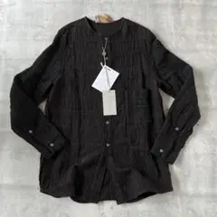 新品 by walid アンティーク コットン 刺子 ロングシャツ ジャケット