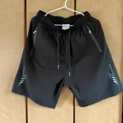 黒 Sサイズ ポリエステルショートパンツ