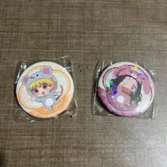 鬼滅の刃 パジャキャラ缶バッジ 我妻善逸 禰豆子