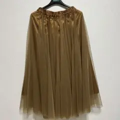 Hush Puppies ハッシュパピー　チュールロングスカート　新品同様