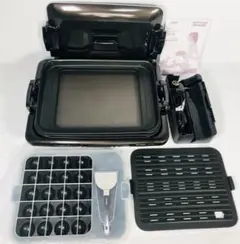 タイガー魔法瓶 ホットプレート3枚セット 蓋付き ブラウン CRV-A300-T
