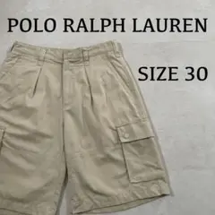 古着 POLO RALPH LAUREN ベージュ ハーフパンツ サイズ30