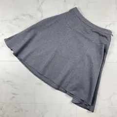 美品 Rene ルネ フレアスカート グレー サイズ36*QA469