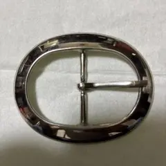 オーバル型シルバーメタルバックル