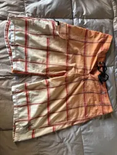 Hurley ボードショーツ オレンジ系チェック size30