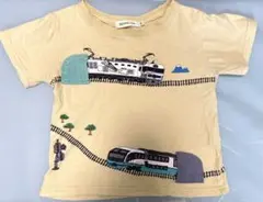 beams mini Tシャツ　電車　100 (小さめ90サイズ相当)