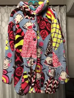 アルベロベロ フリース ジャケット コート ぶたさん くるみボタン