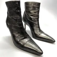 MANOLO BLAHNIK マノロブニク ショートブーツ イールスキン