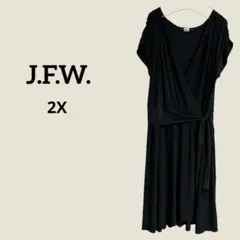 J.F.W. 黒のラップドレス 2X