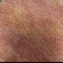 正絹　豆絞り　約17×200 オレンジ暈し　橙色ぼかし　総絞り本絞り